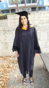 Keren in the doctoral degrees ceremony