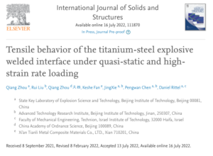 tensile behavior of titanium-steel